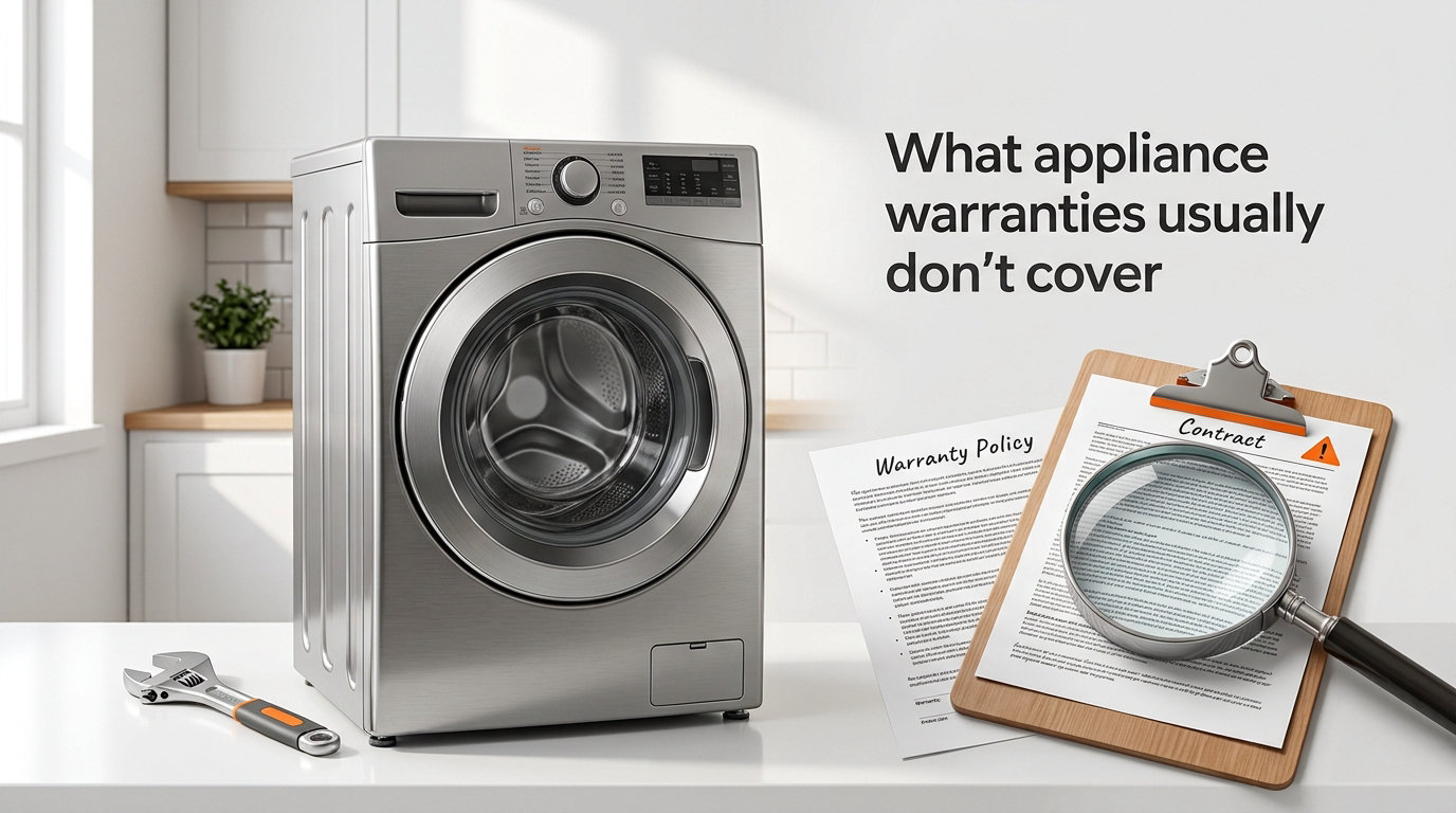 What appliance warranties usually don't cover