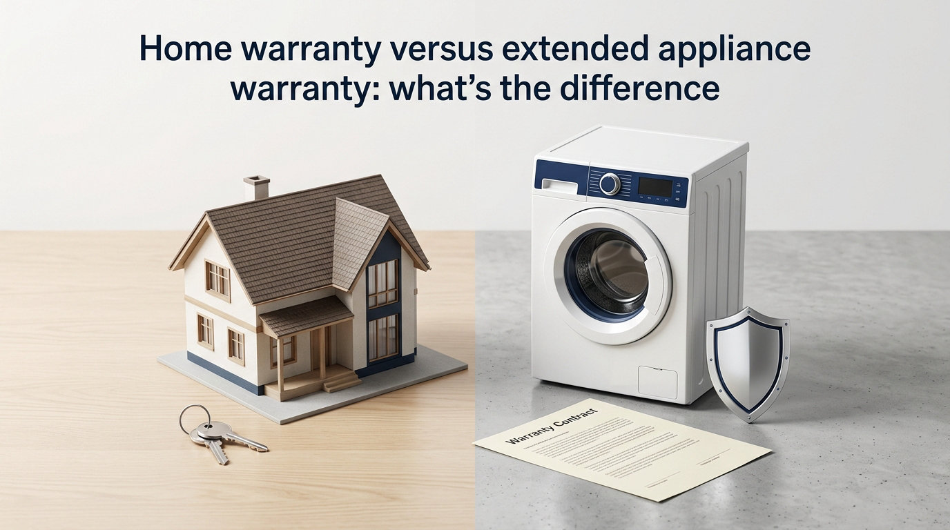Home warranty versus extended appliance warranty: what's the difference