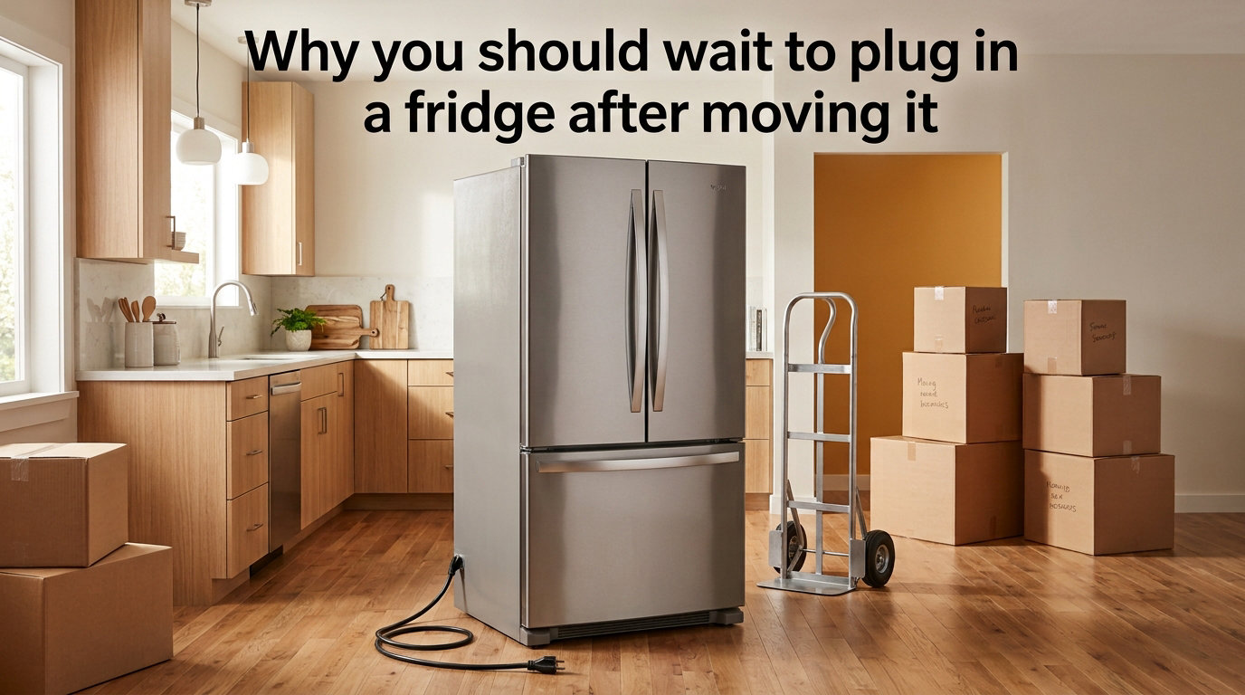 Why you should wait to plug in a fridge after moving it