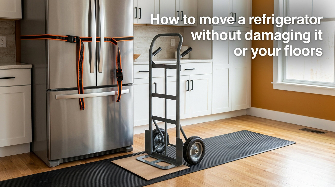 How to move a refrigerator without damaging it or your floors