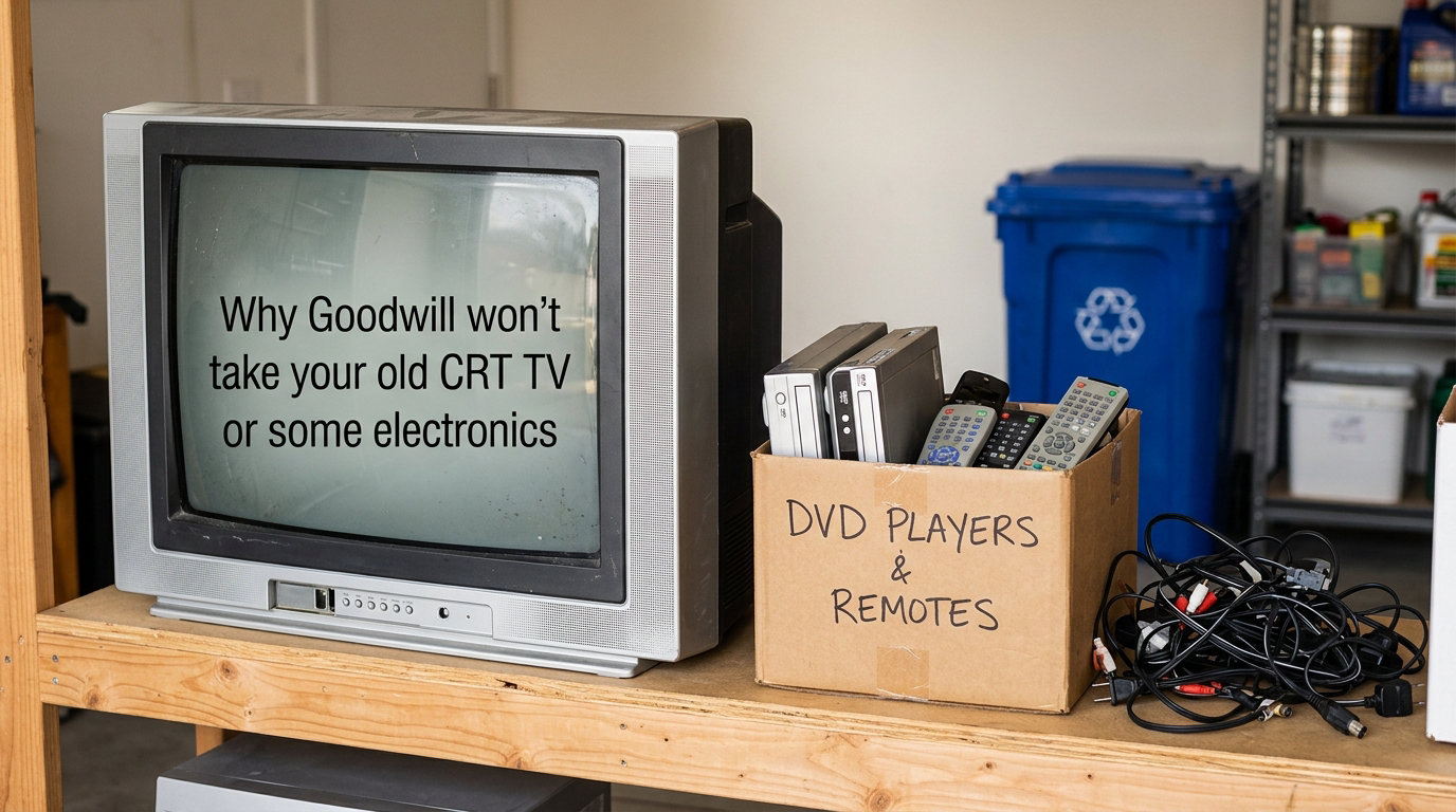 Why Goodwill won't take your old CRT TV or some electronics