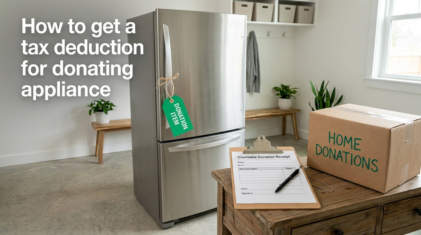 How to get a tax deduction for donating an appliance