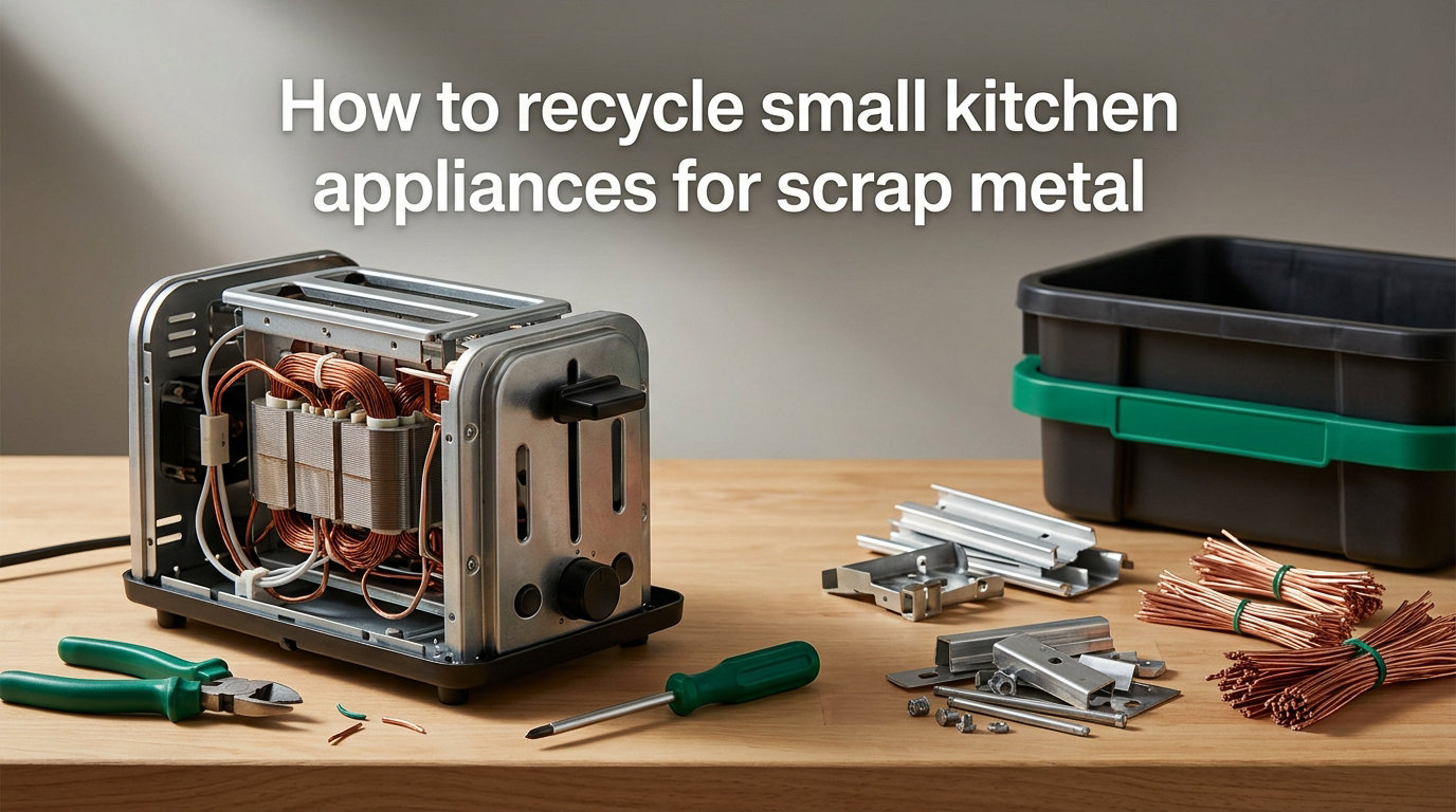 How to recycle small kitchen appliances for scrap metal
