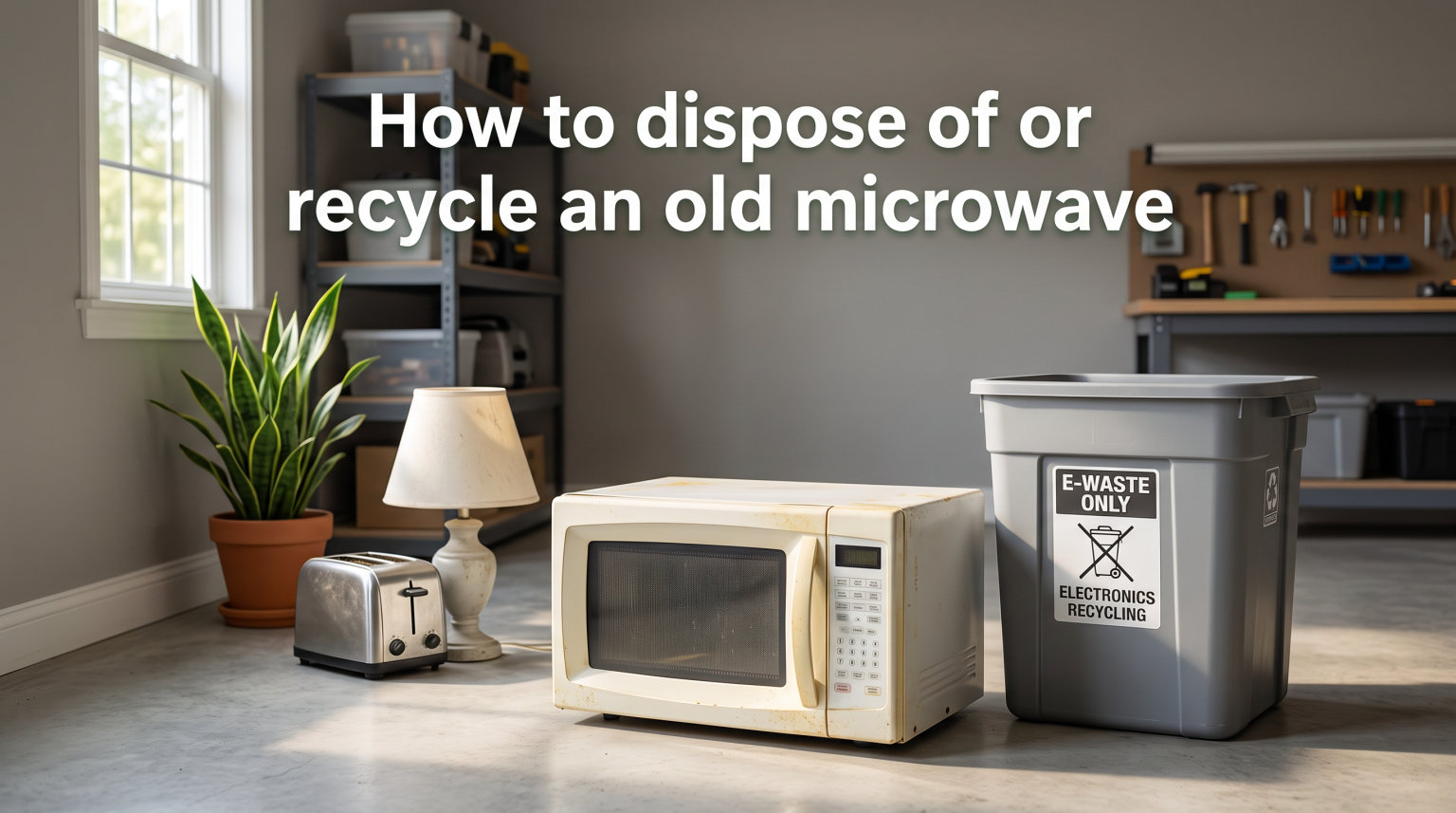 How to dispose of or recycle an old microwave