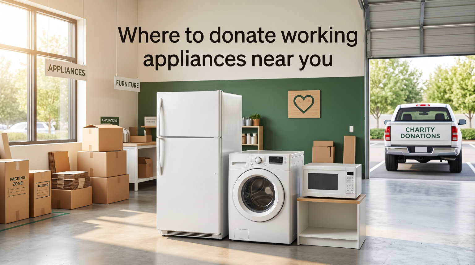 Where to donate working appliances near you