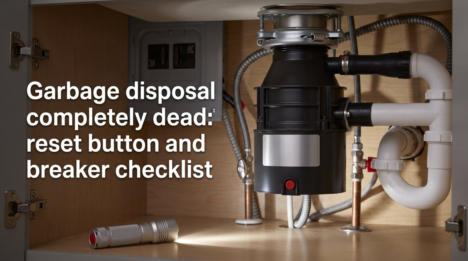 Garbage disposal completely dead: reset button and breaker checklist