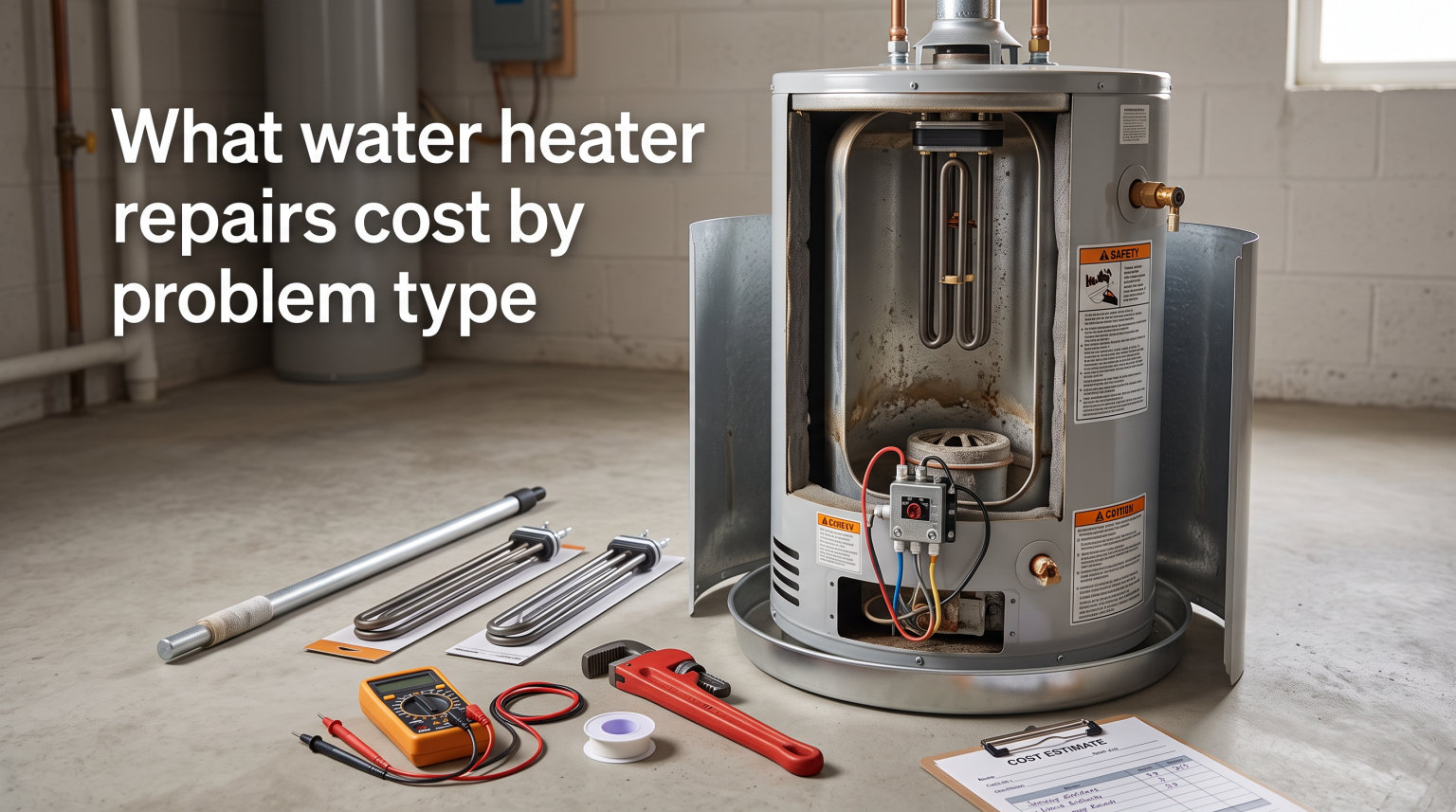 What water heater repairs cost by problem type
