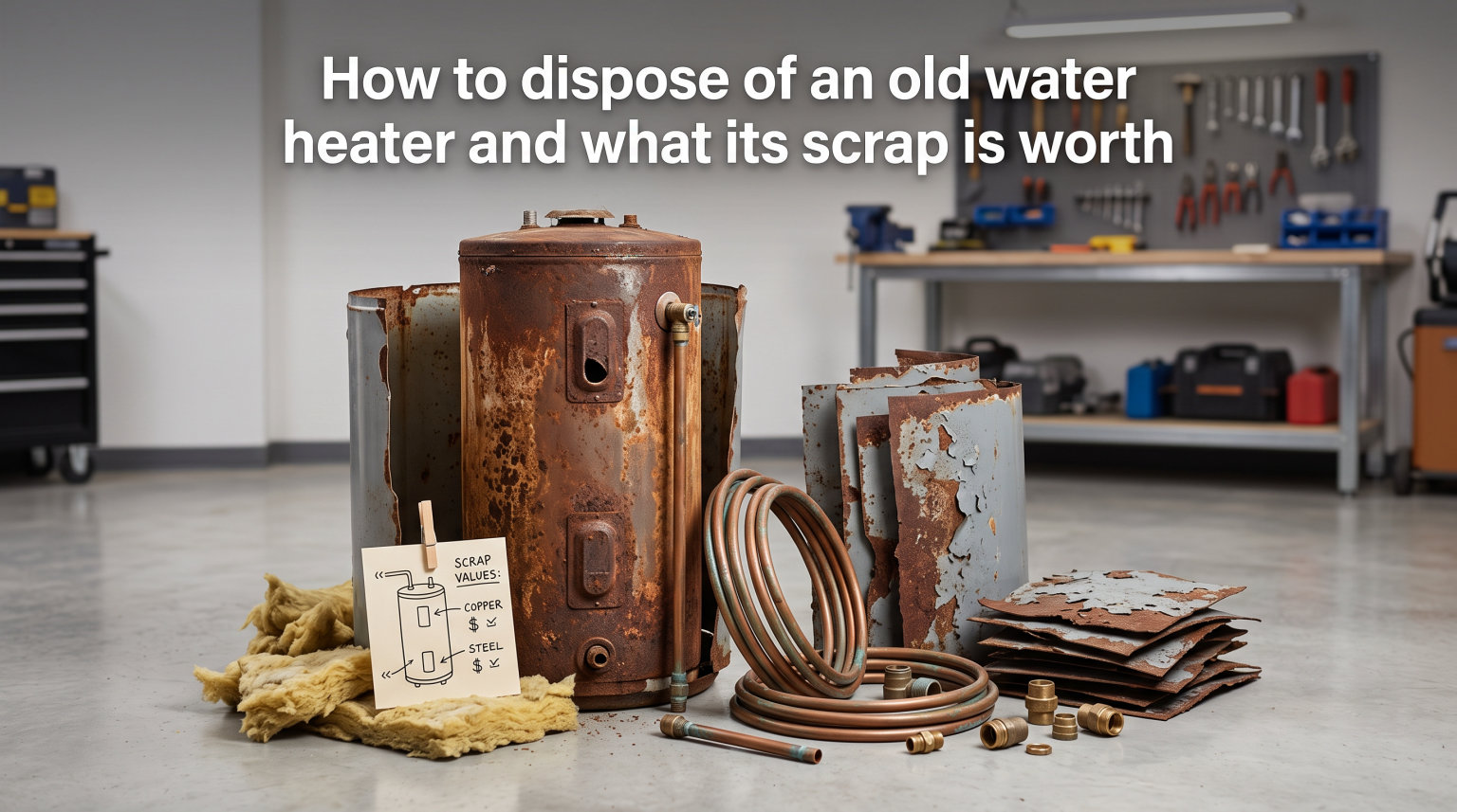 How to dispose of an old water heater and what its scrap is worth
