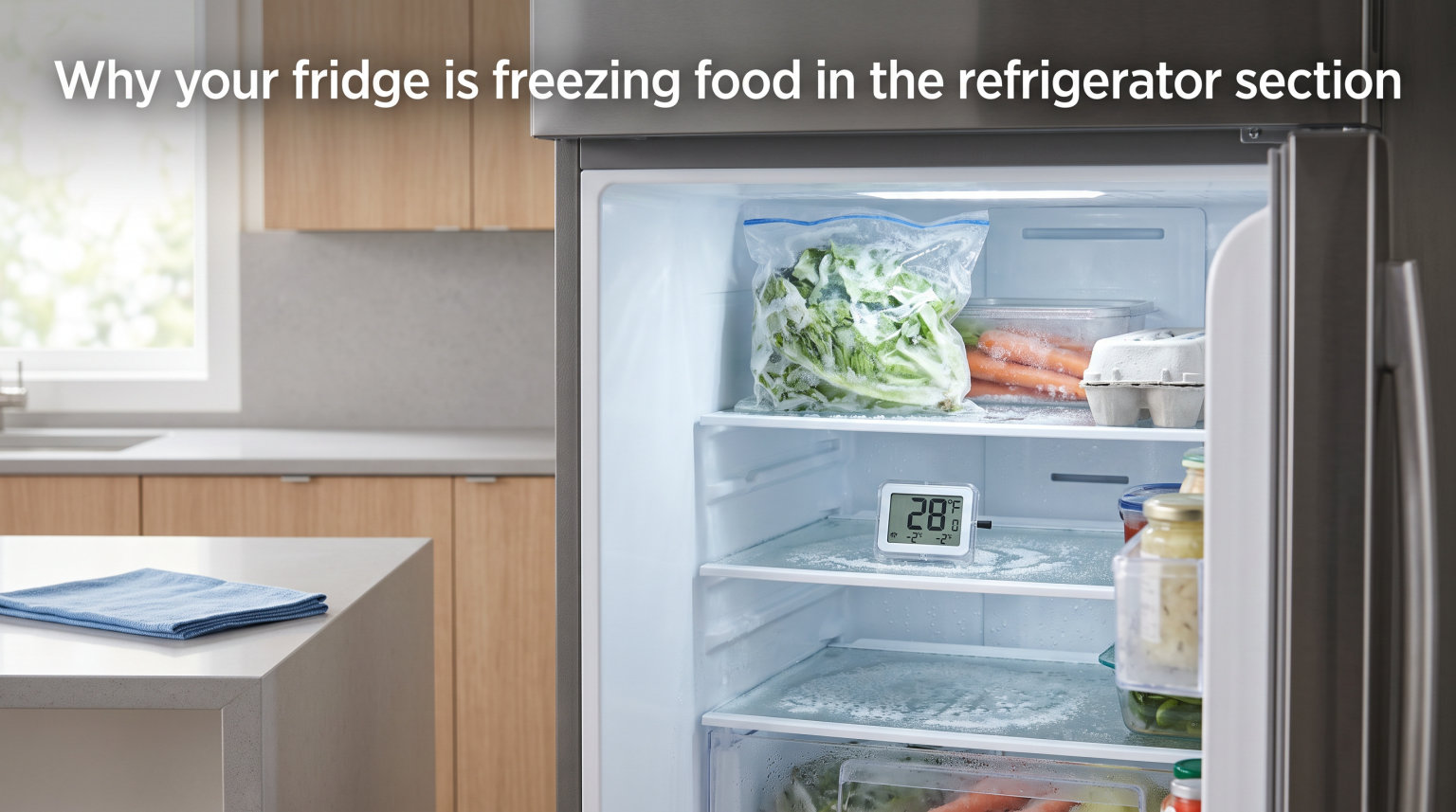 Why your fridge is freezing food in the refrigerator section