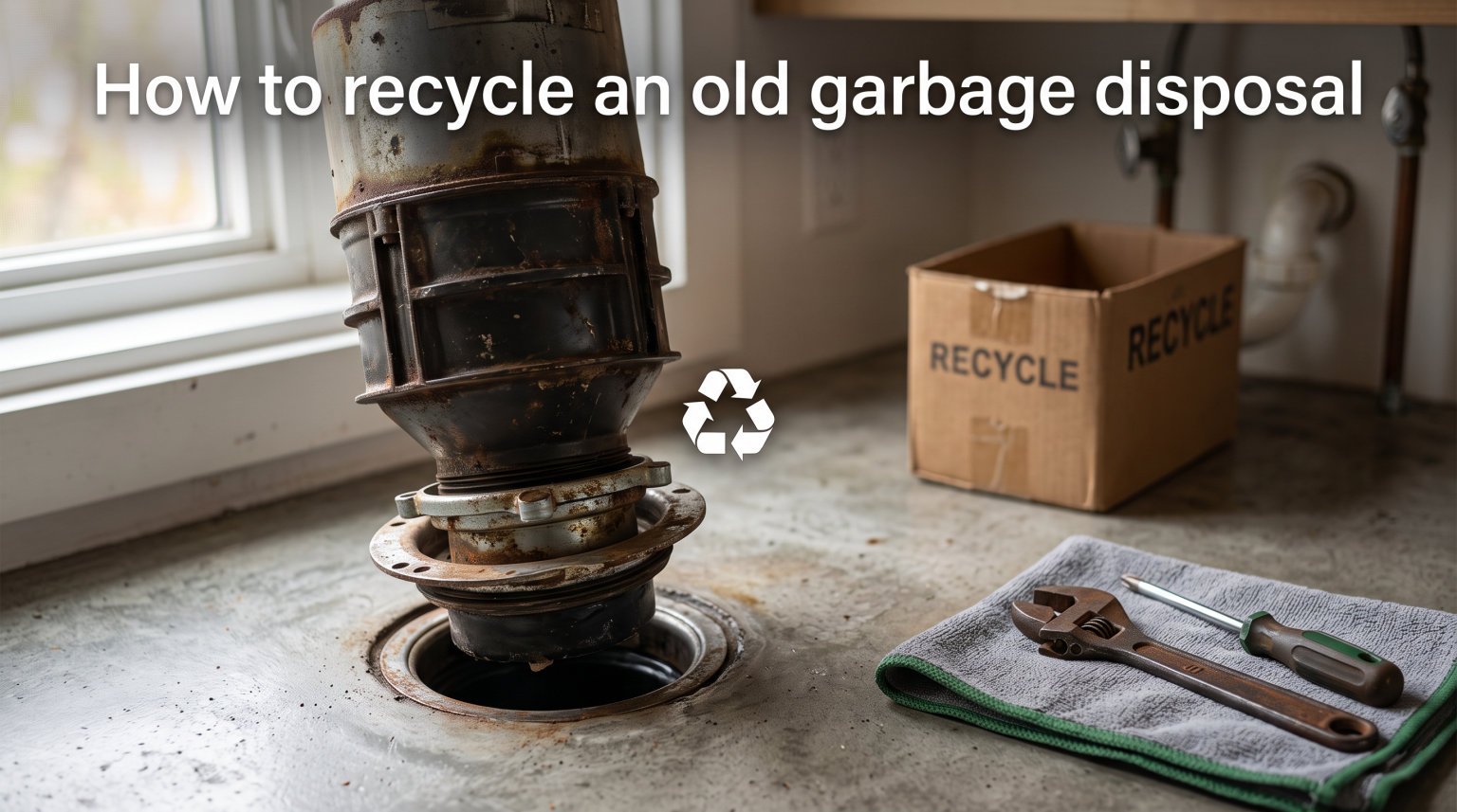 How to recycle an old garbage disposal