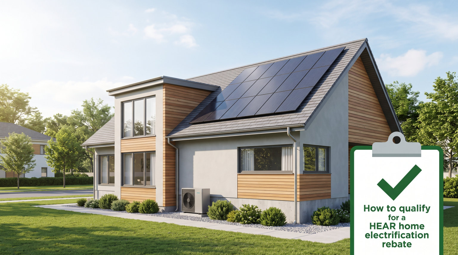 How to qualify for a HEAR home electrification rebate