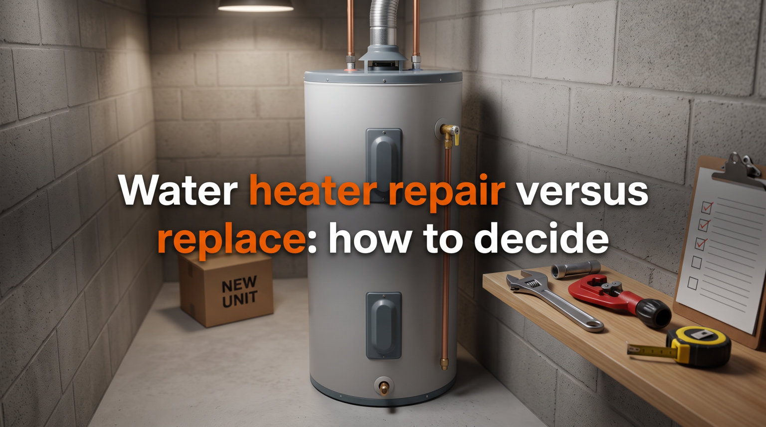 Water heater repair versus replace: how to decide