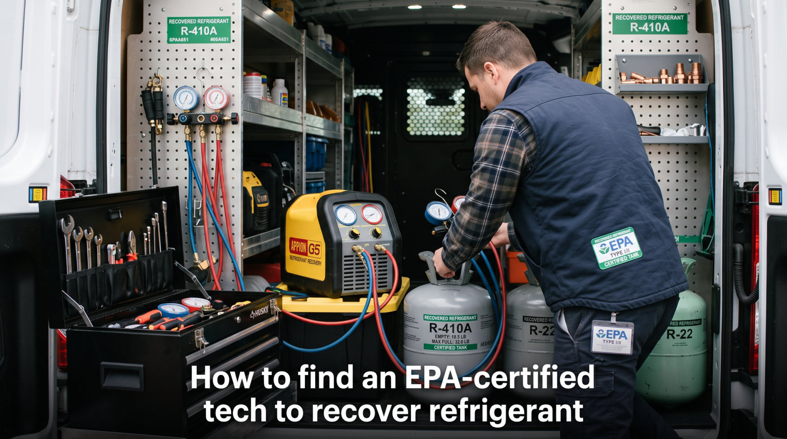 How to find an EPA-certified tech to recover refrigerant