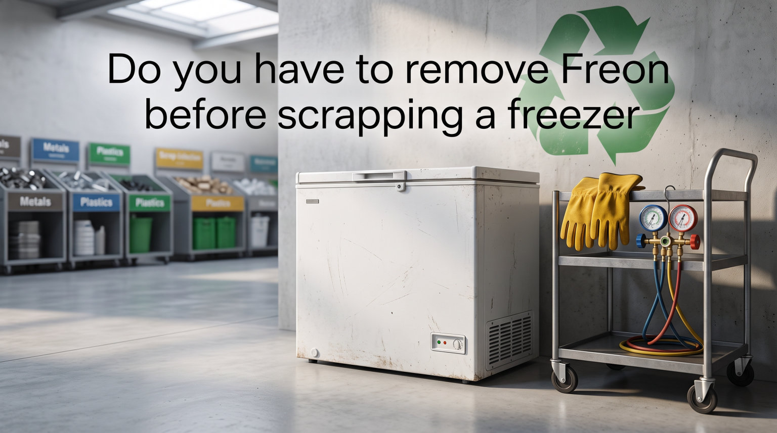 Do you have to remove Freon before scrapping a freezer