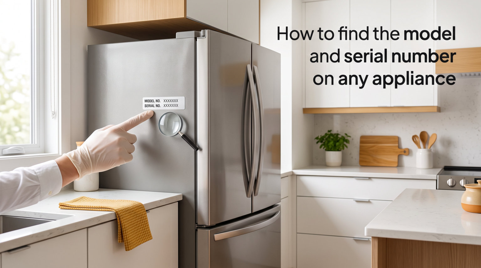 How to find the model and serial number on any appliance