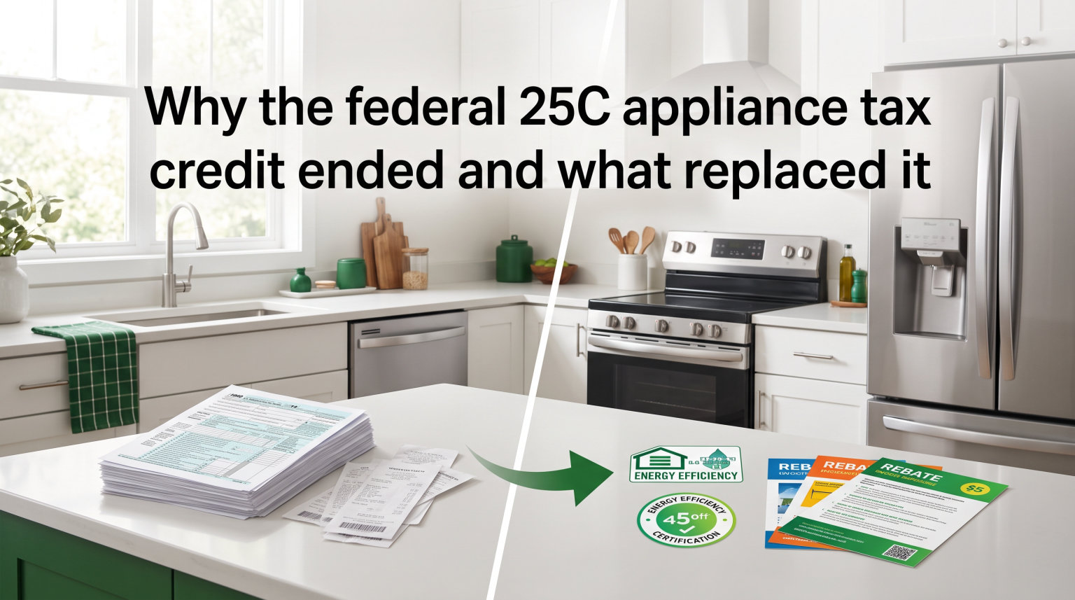 Why the federal 25C appliance tax credit ended and what replaced it