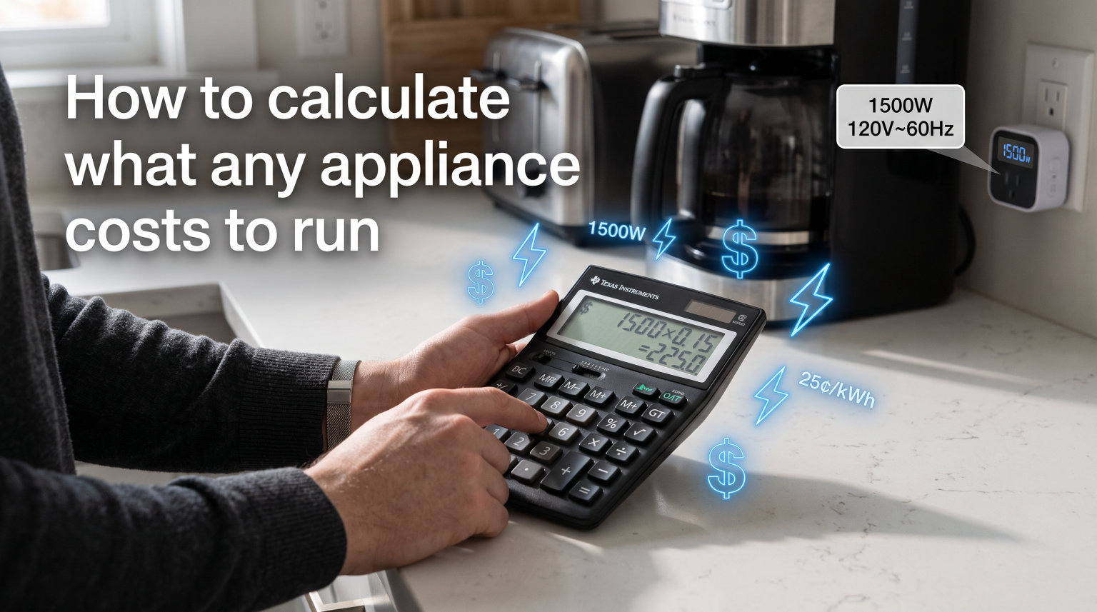 How to calculate what any appliance costs to run