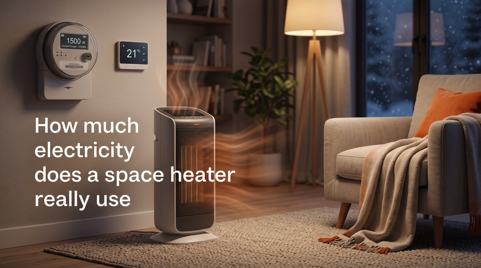 How much electricity does a space heater really use