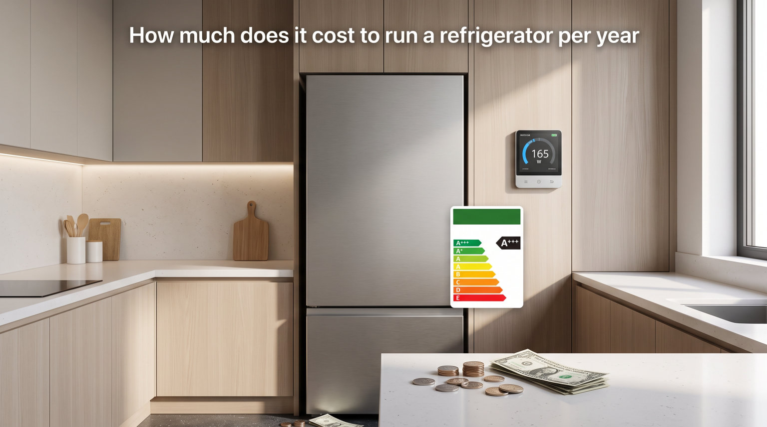 How much does it cost to run a refrigerator per year
