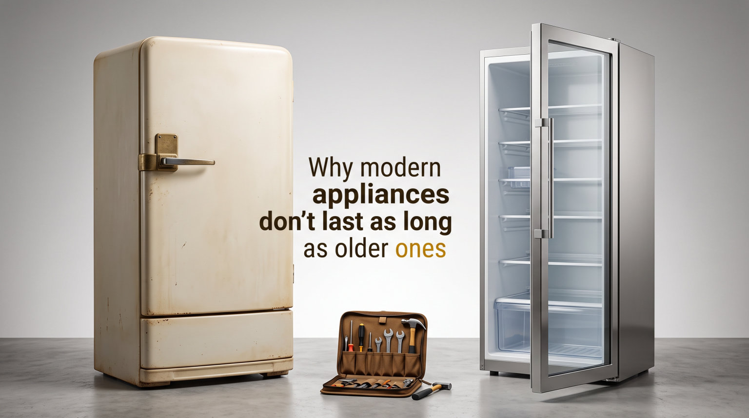 Why modern appliances don't last as long as older ones