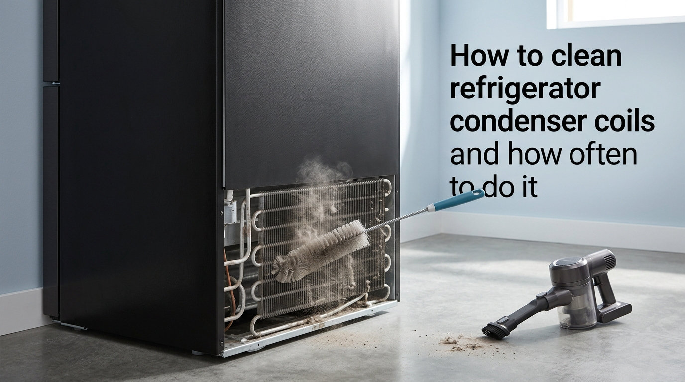 How to clean refrigerator condenser coils and how often to do it