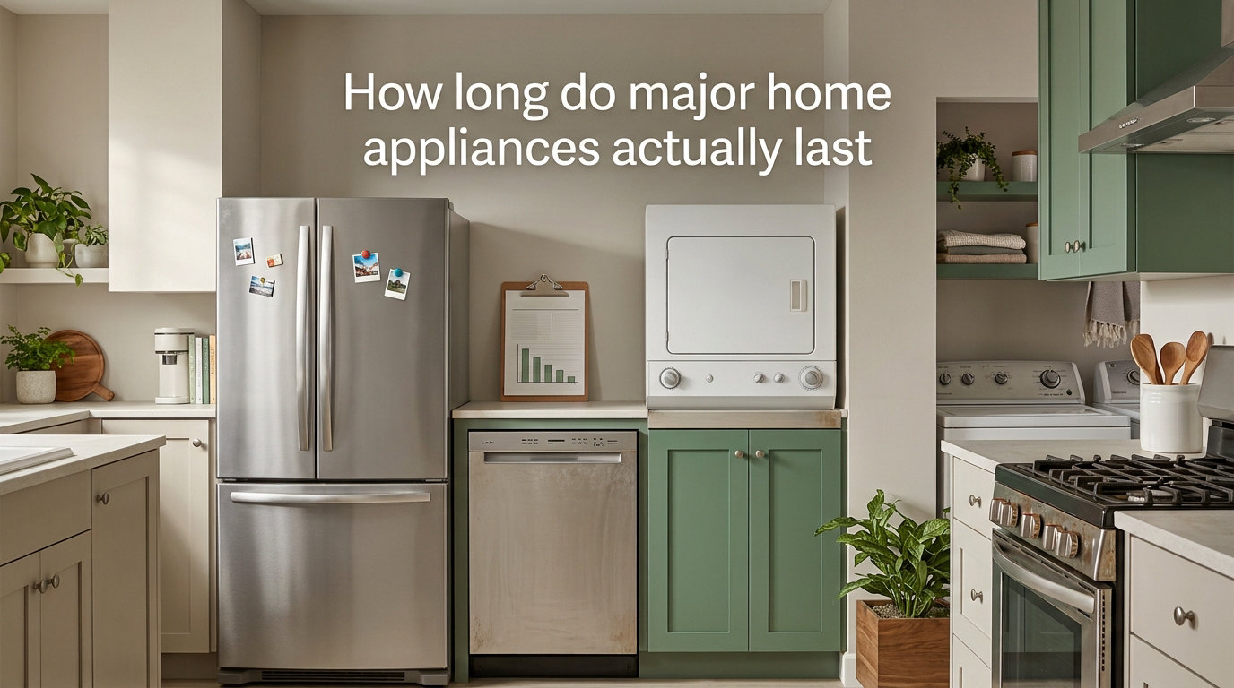 How long do major home appliances actually last