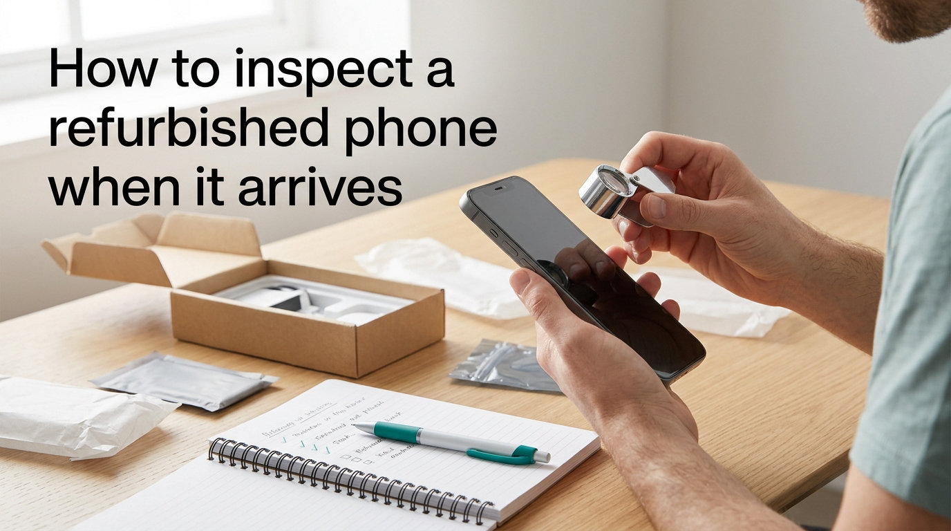 How to inspect a refurbished phone when it arrives
