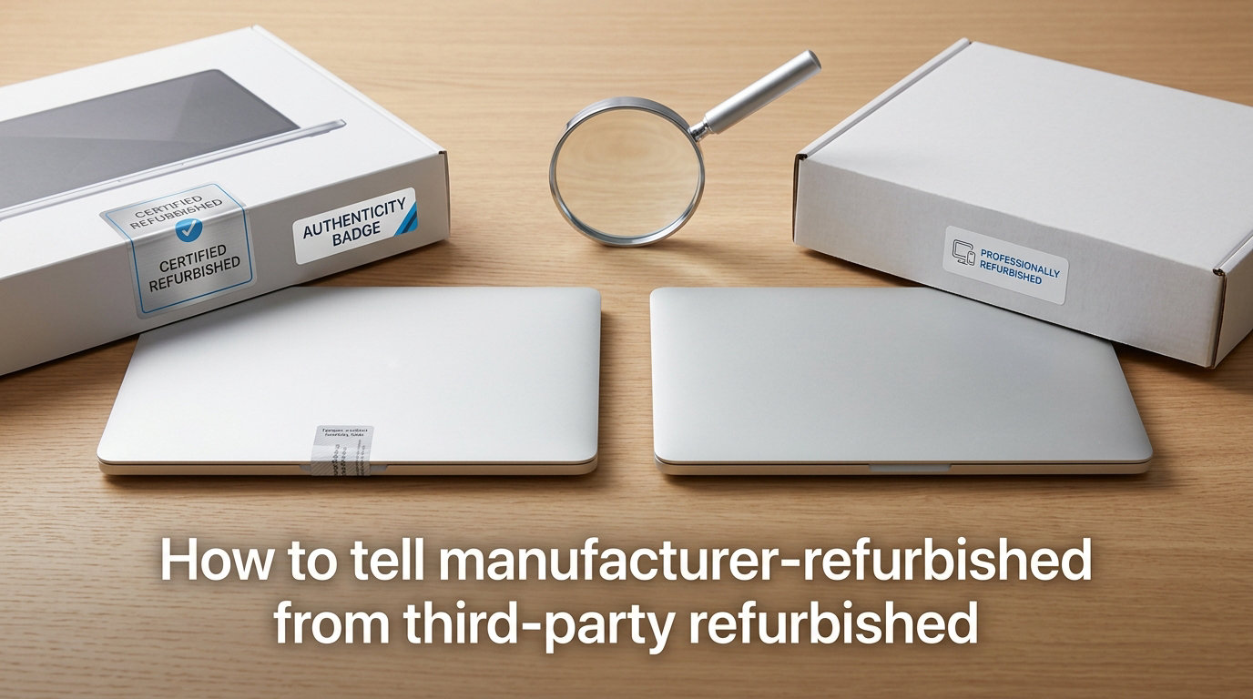 How to tell manufacturer-refurbished from third-party refurbished