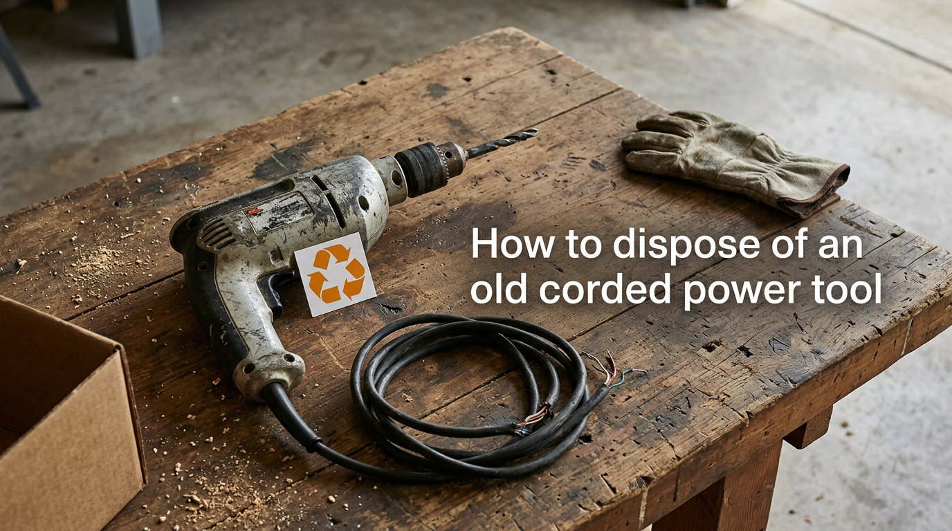 How to dispose of an old corded power tool