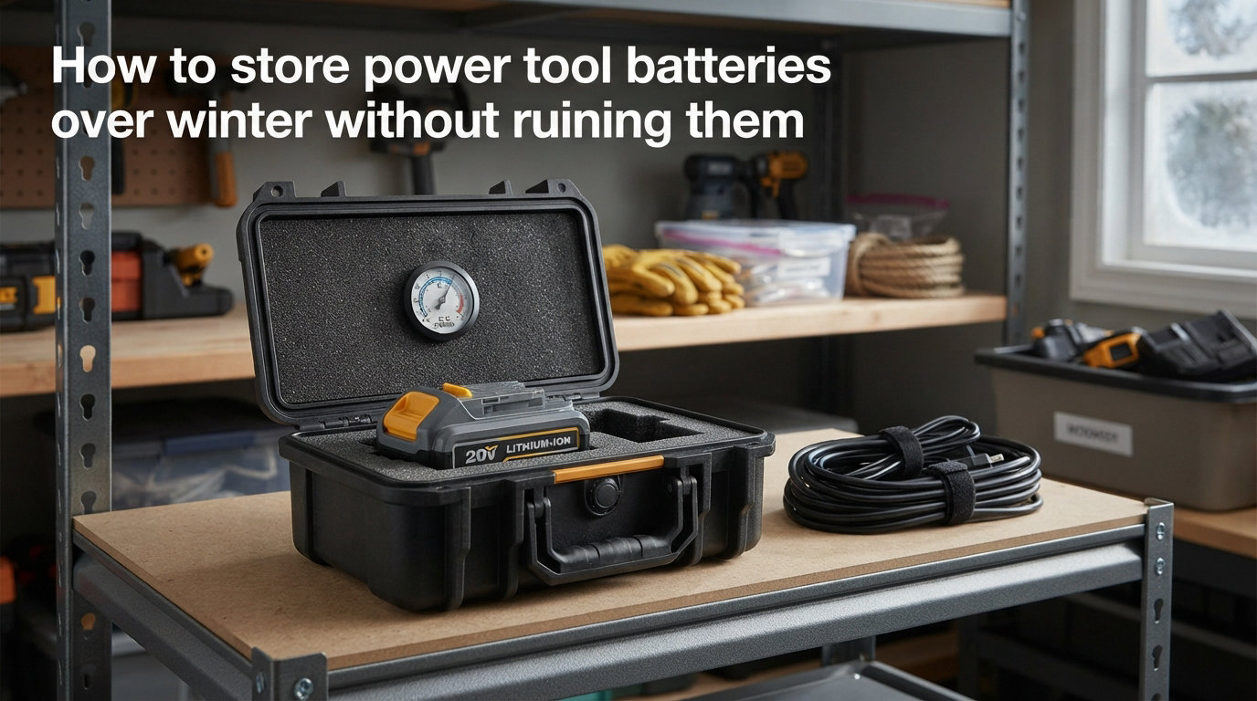 How to store power tool batteries over winter without ruining them