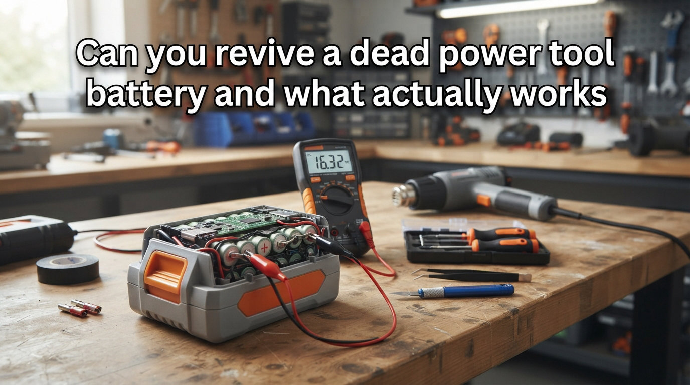 Can you revive a dead power tool battery and what actually works