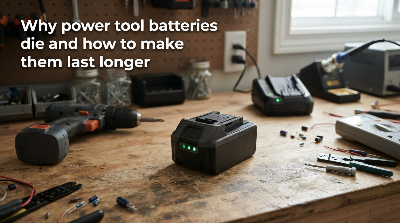 Why power tool batteries die and how to make them last longer