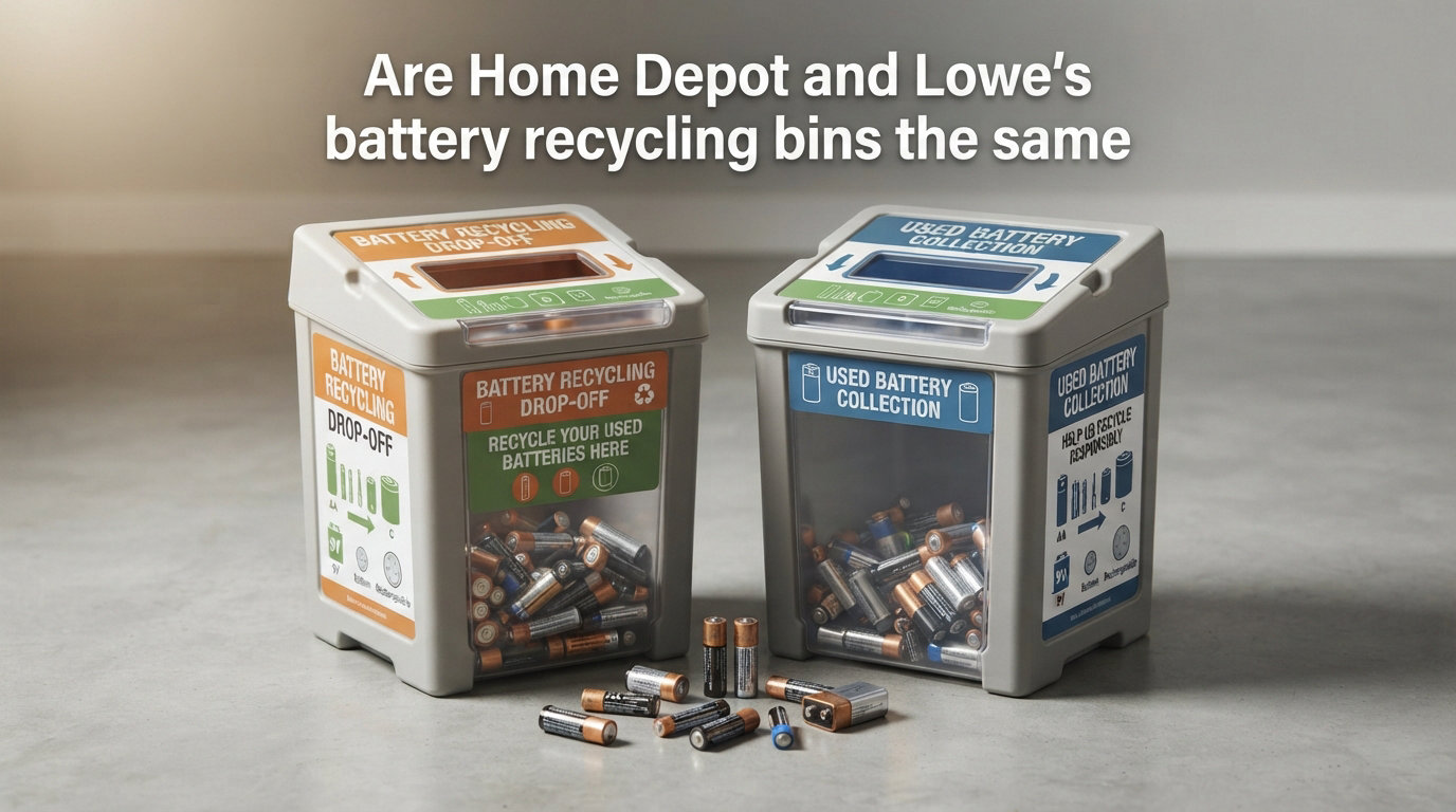 Are Home Depot and Lowe's battery recycling bins the same