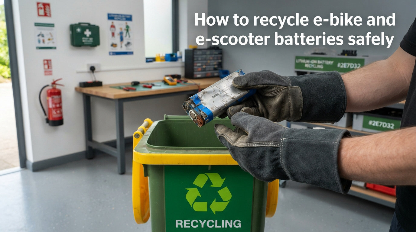 How to recycle e-bike and e-scooter batteries safely