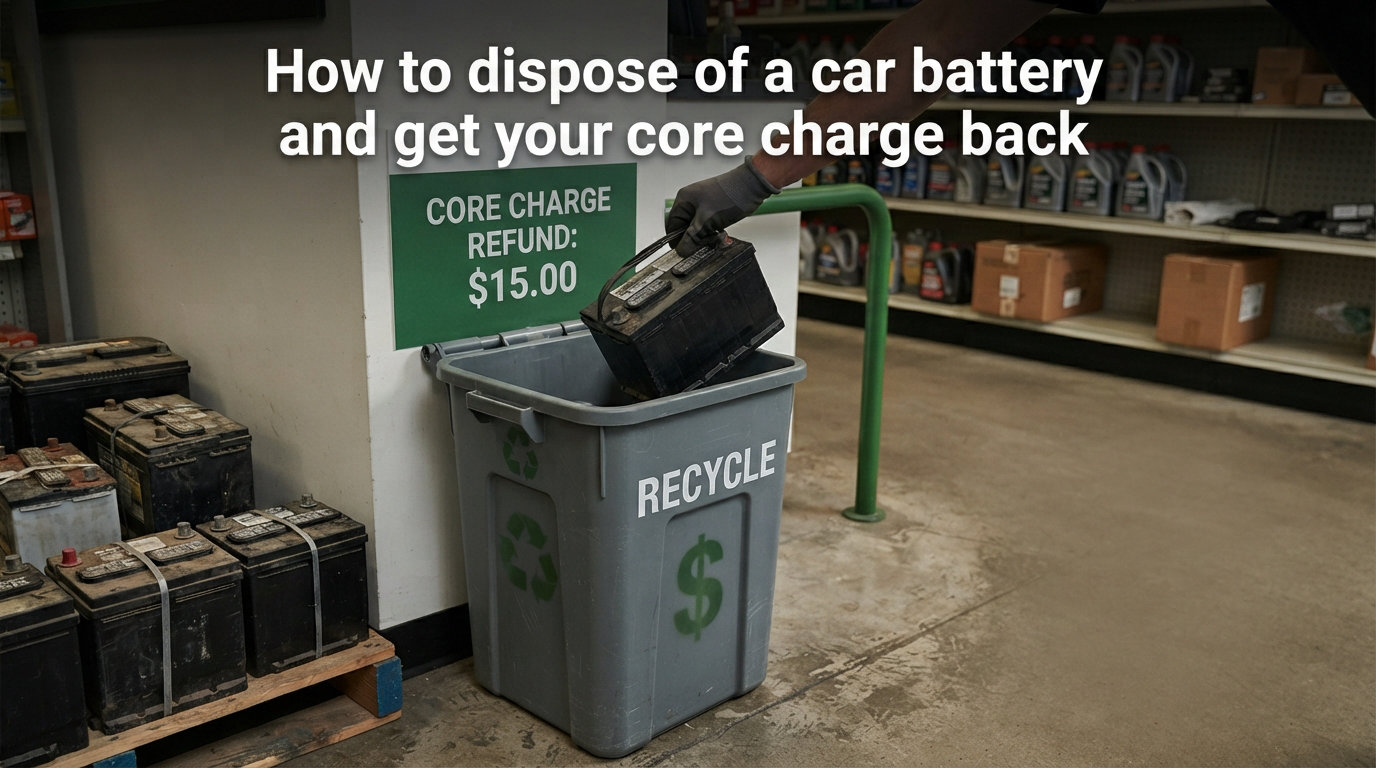 How to dispose of a car battery and get your core charge back