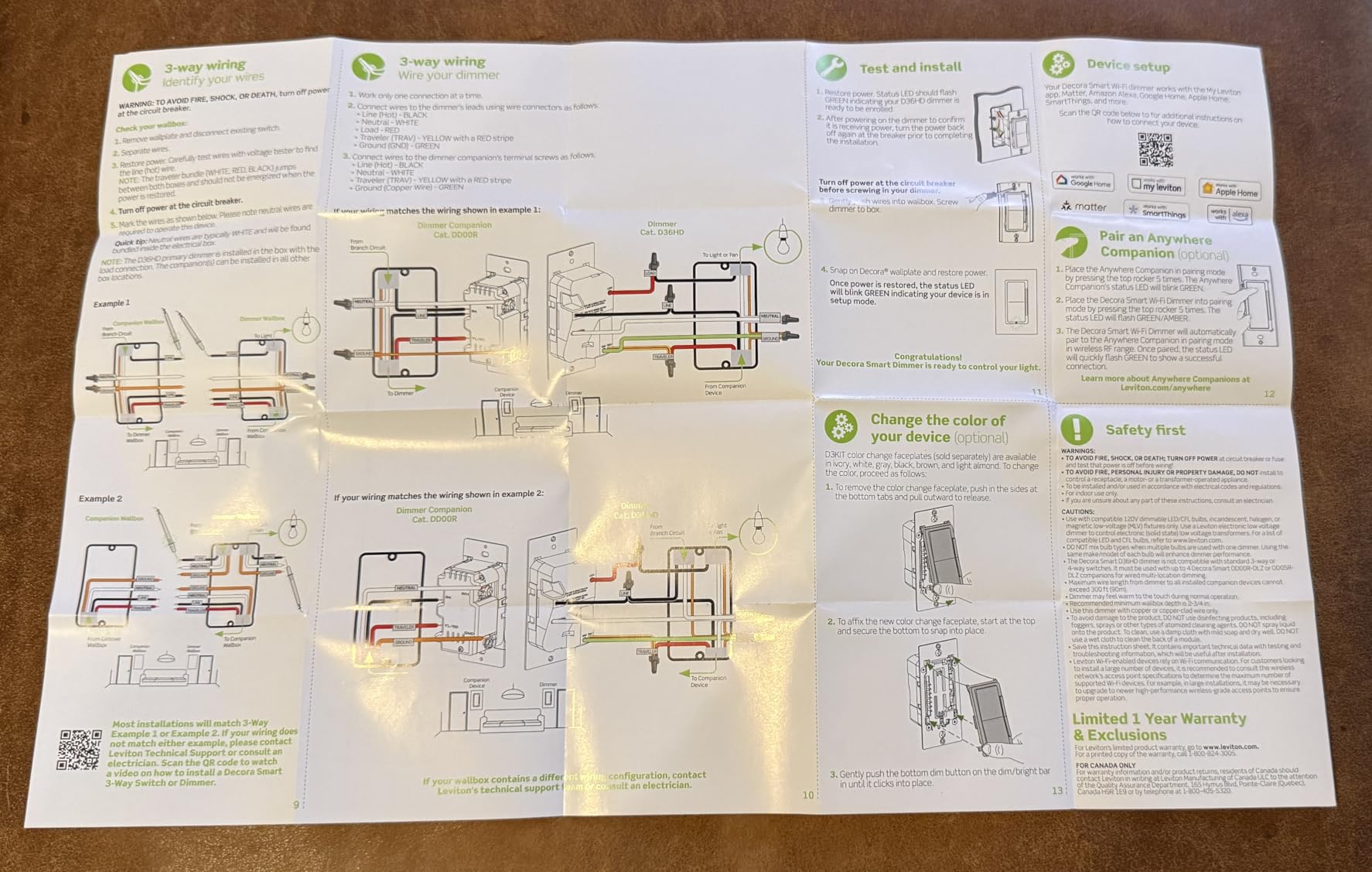 Leviton Decora Smart Dimmer Switch, Wi-Fi, Works with Matter, My Leviton, Alexa, Google Assistant, Apple Home/Siri, Wired or Wire-Free 3-Way, Neutral Wire Required, D36HD-1RW, White customer photo 2