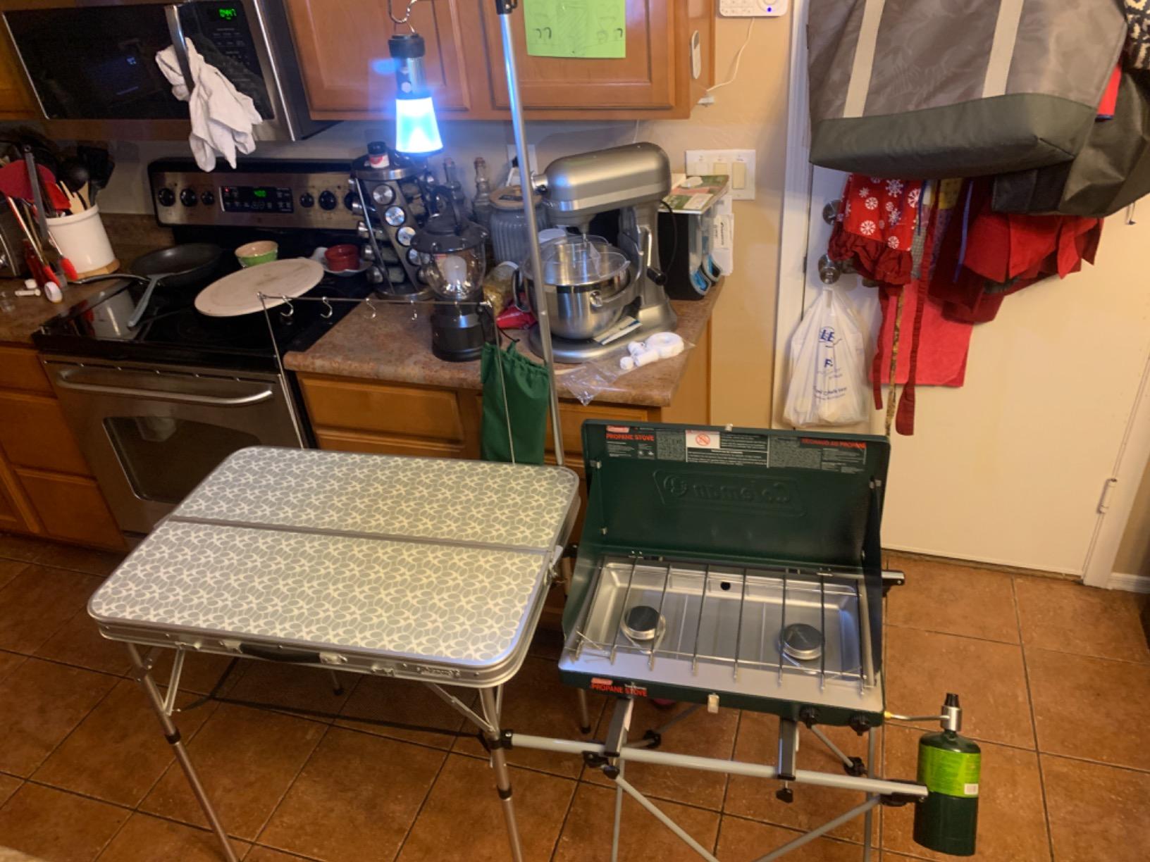 Coleman Pack-Away Portable Camp Kitchen, Outdoor Folding Kitchen with Food Prep Area, Great for Camping, Tailgating, Grilling & More customer photo 1