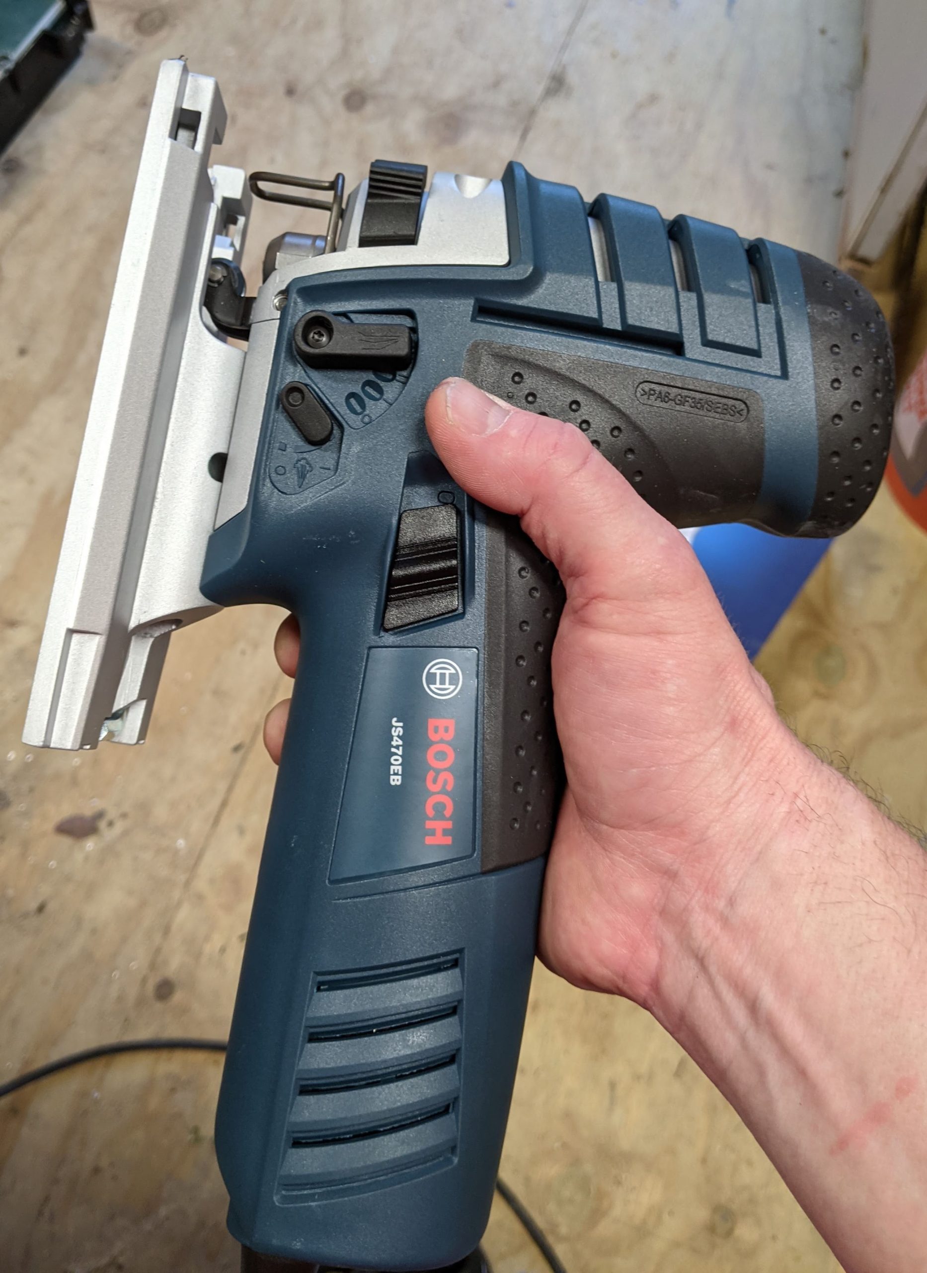 BOSCH JS470EB Corded Barrel-Grip Jig Saw - 120V Low Vibration, 7 Amp Variable Speed for Smooth Cutting up to Up To 5-7/8 Inch on Wood, 3/8 Inch on Steel For Countertops customer photo 1