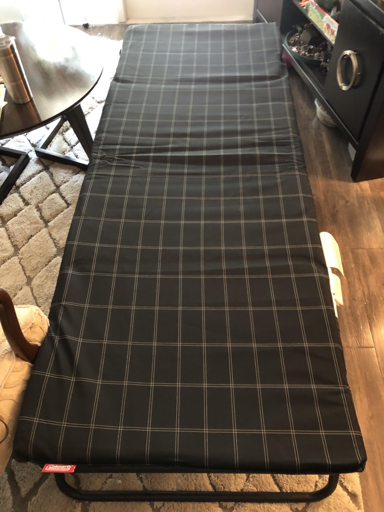 Coleman ComfortSmart Big & Tall Cot with Mattress Pad, Folding Steel Camp Bed with Plush Pad for Comfortable Sleeping, Great for Camping, Lounging, Elevated Sleeping, Guests, & More customer photo 1