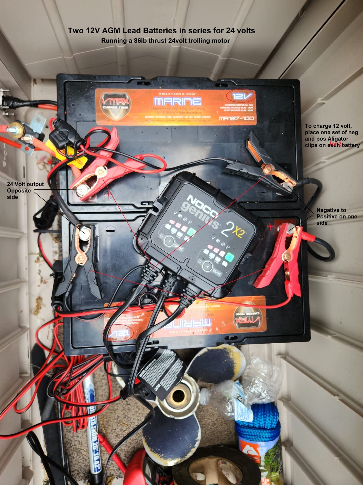Mighty Max Battery MR127 12 Volt 100Ah AGM Deep Cycle Maintenance Free Battery compatible with boats and 40-100lb, minnkota, cobra, sevylor and other trolling motor (GROUP 27 Marine Deep Cycle AGM Battery) customer photo 1