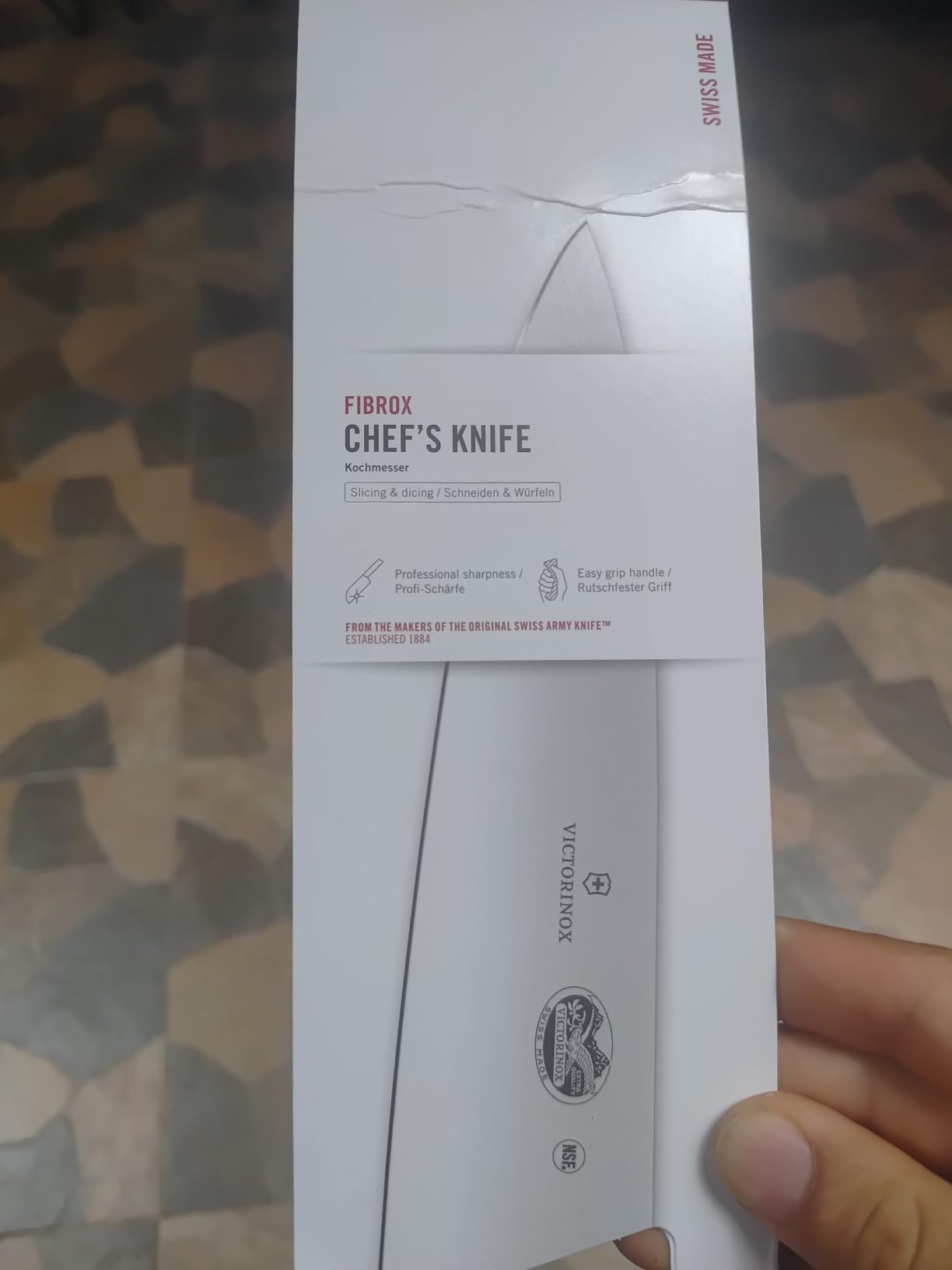 Victorinox Fibrox Pro 8 Inch Chef's Knife, Dishwasher Safe, Black | Ergonomic TPE non-slip handle for professional chopping, slicing, and dicing. Swiss made, dishwasher safe kitchen tool customer photo 2