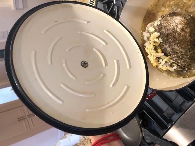 Tramontina Bestow Enameled Cast Iron 5.5-Qt Round Dutch Oven Pot with Lid, Blue customer photo 1