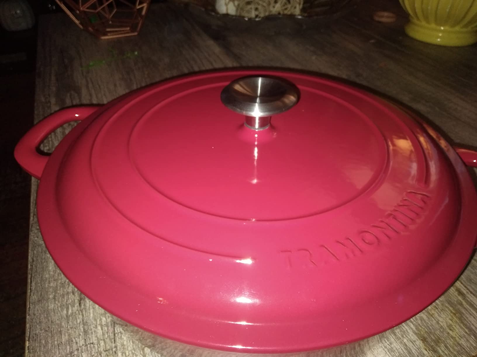 Tramontina Bestow Enameled Cast Iron 5.5-Qt Round Dutch Oven Pot with Lid, Blue customer photo 2
