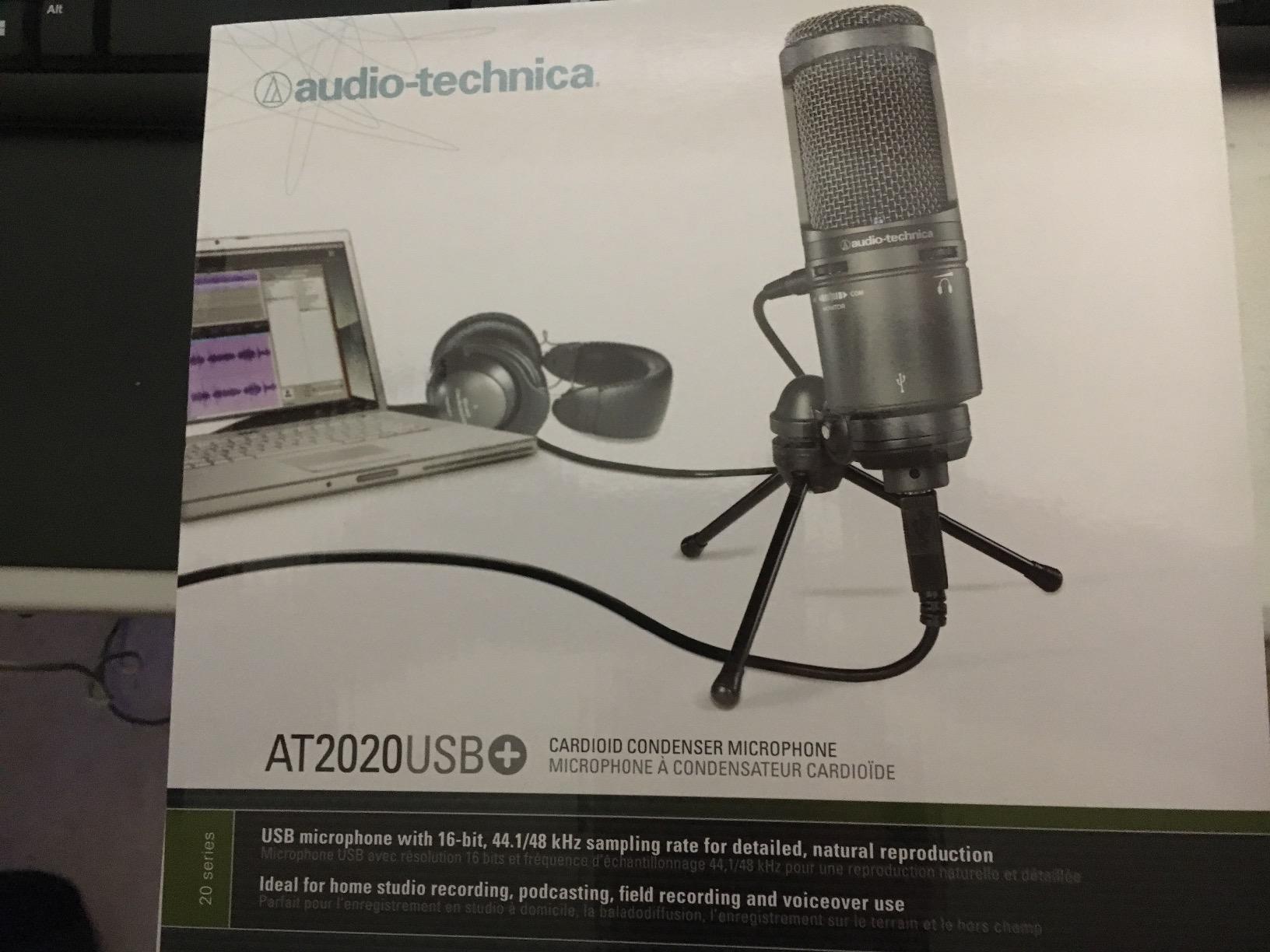 Audio-Technica AT2020USB+ Cardioid Condenser USB Microphone, with Built-in Headphone Jack & Volume Control, Perfect for Content Creators (Black) customer photo 2