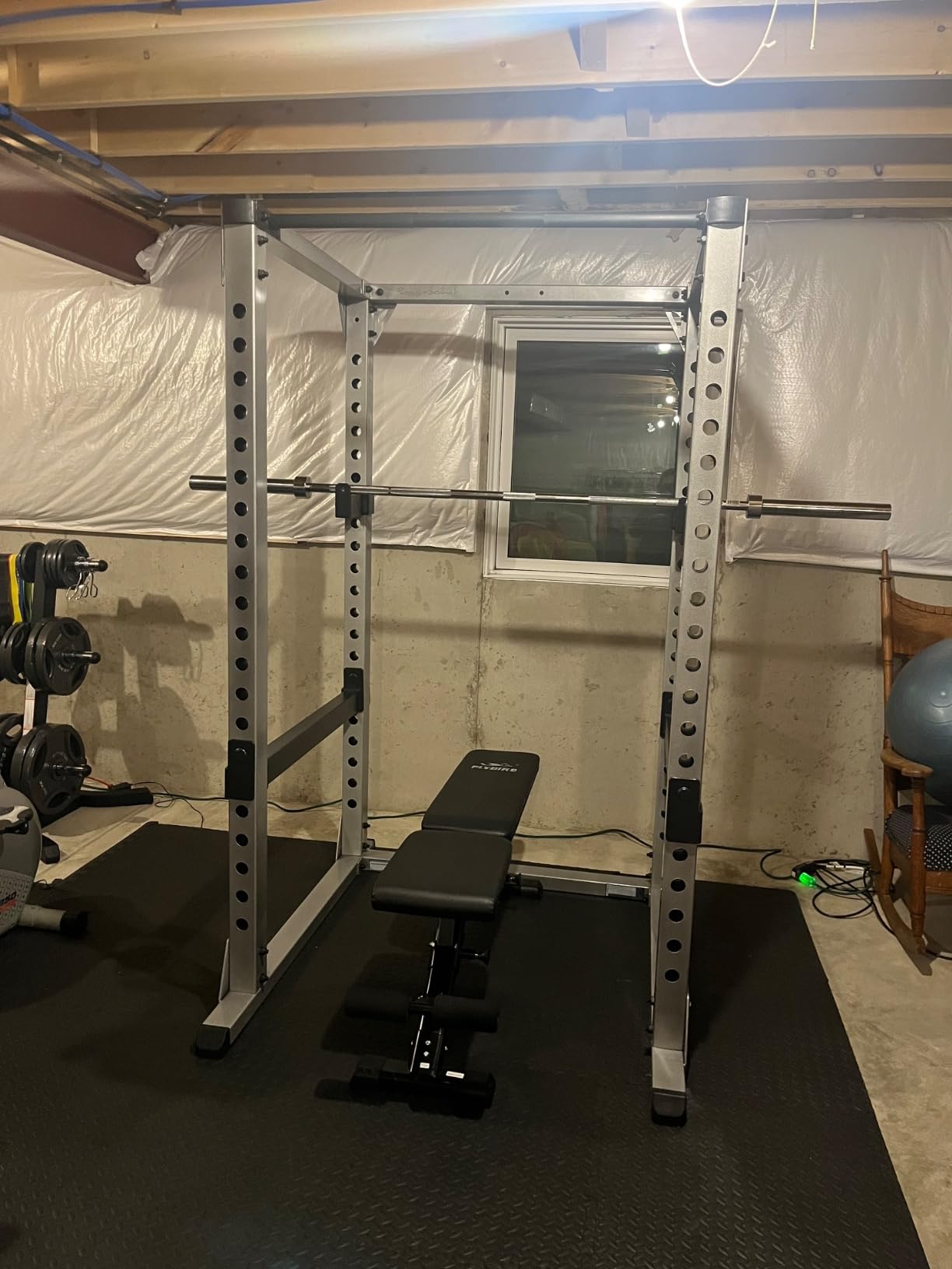 Body-Solid GPR378 Power Rack - Heavy-Duty Steel Squat Cage with Adjustable Safety Bars and Chin-Up Bar for Home and Light Commercial Gym customer photo 1