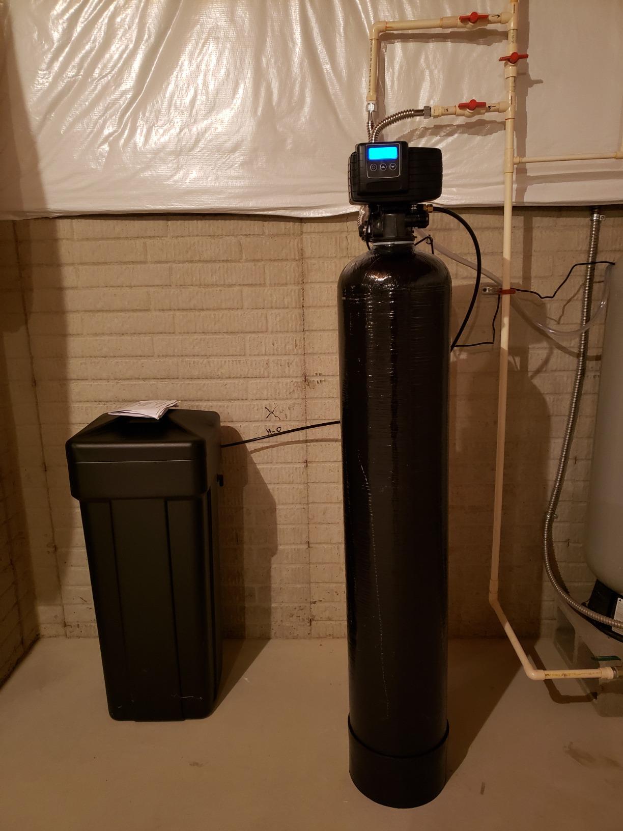 Premium Fleck 5600 SXT Meter Demand Water Softener - 48,000 Grain Capacity with 10% Long Life Crosslink Resin customer photo 2
