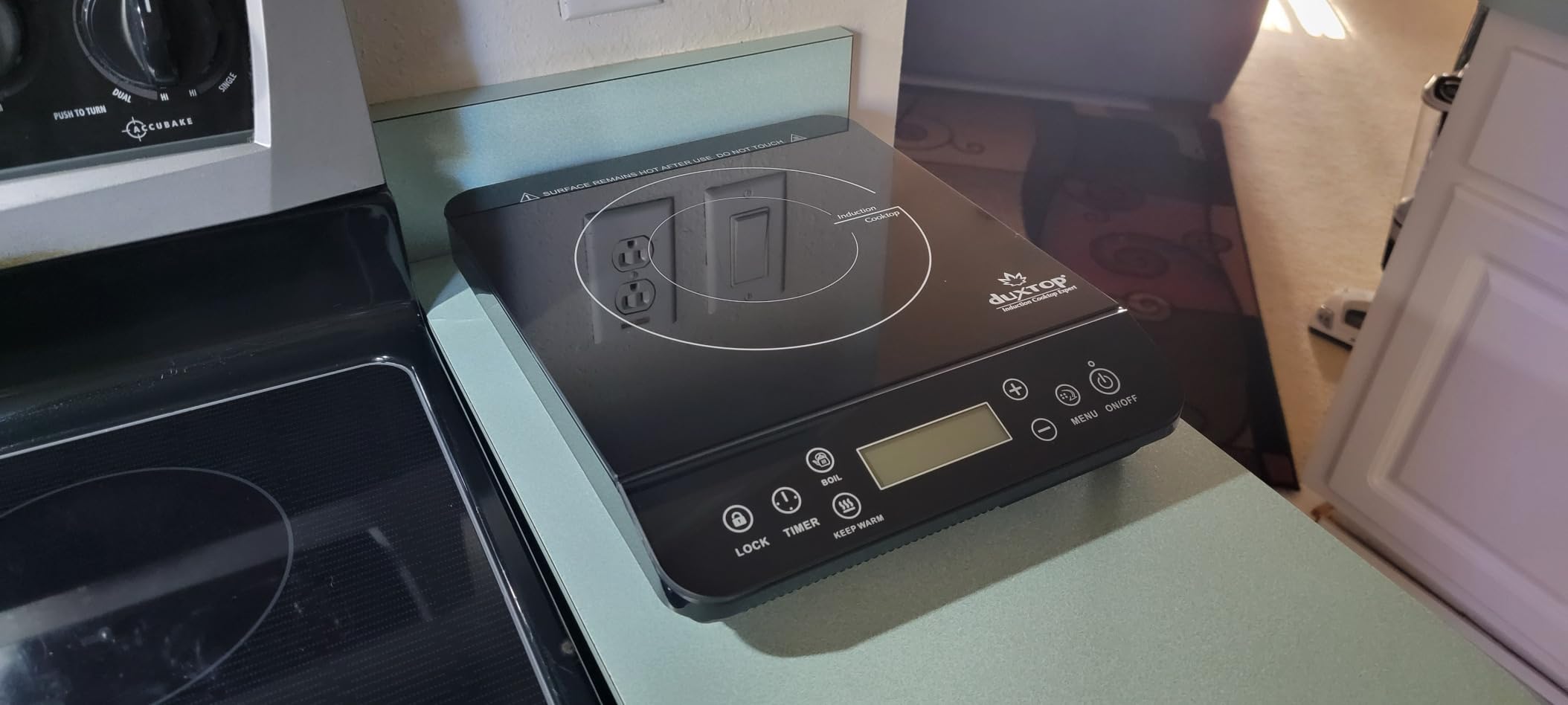 Duxtop Portable Induction Cooktop, Countertop Burner Induction Hot Plate with LCD Sensor Touch 1800 Watts, Silver 9600LS BT-200DZ customer photo 1