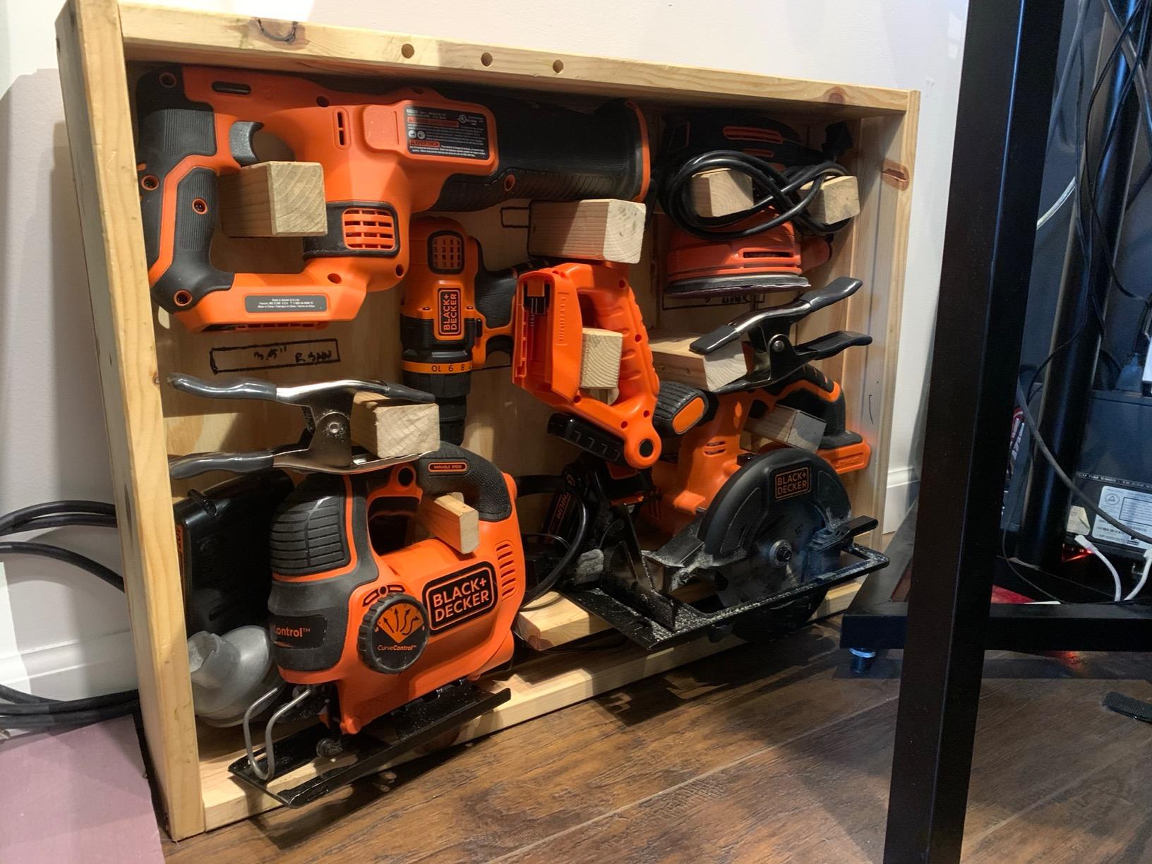 BLACK+DECKER 20V MAX Power Tool Combo Kit, 4-Tool Cordless Power Tool Set with 2 Batteries and Charger (BD4KITCDCRL) customer photo 2