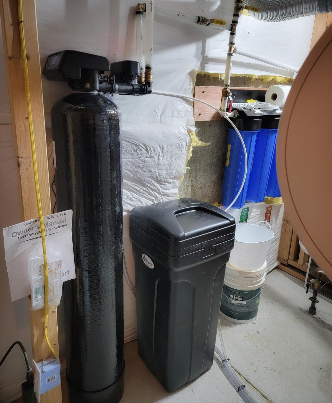 Tier1 Whole House Water Softener System 48,000 Grain for 4-5 Bathroom Homes | Ceramic Valve Technology | 1.5 Cu Ft High Capacity Resin Tank | Metered Regeneration | Salt-Based Softener customer photo 1