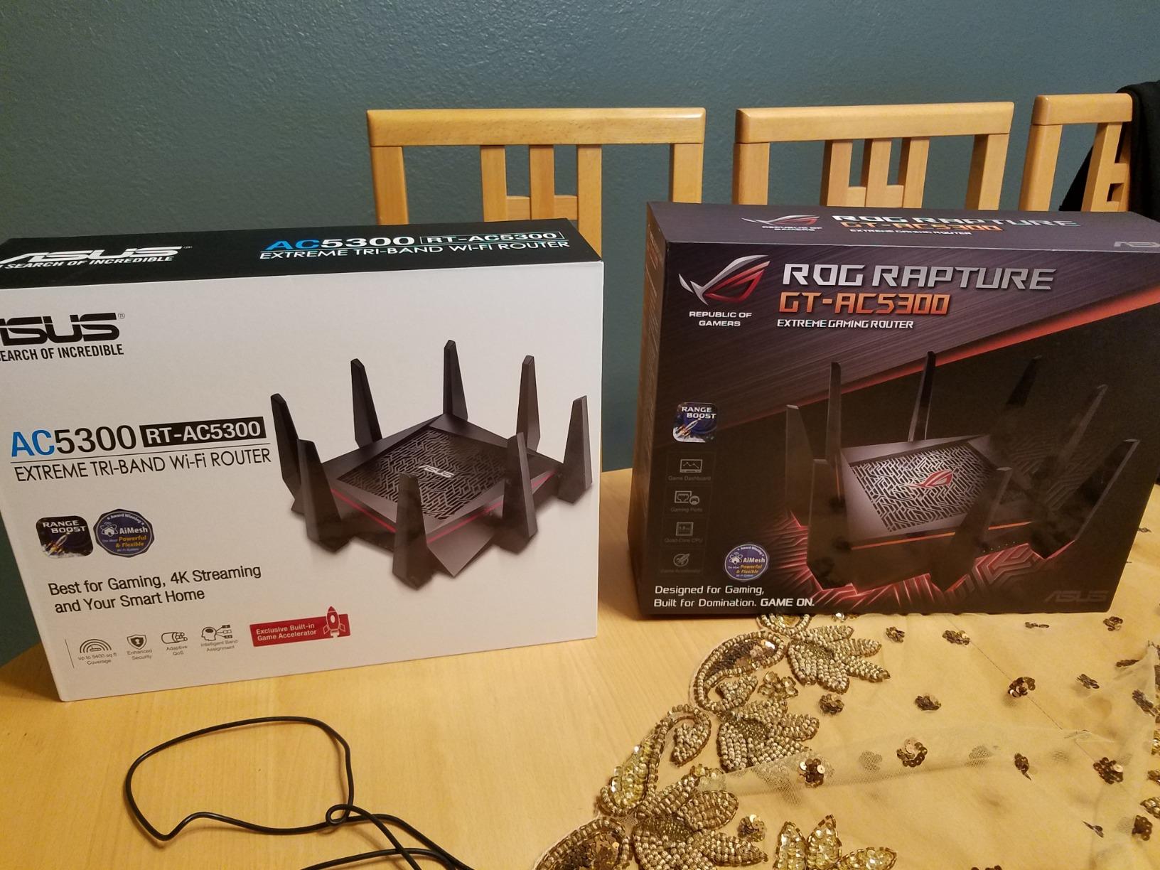 ASUS ROG Rapture WiFi Gaming Router (GT-AC5300) - Tri Band Gigabit Wireless Router, Quad-Core CPU, WTFast Game Accelerator, 8 GB Ports, AiMesh Compatible, Included Lifetime Internet Security customer photo 2